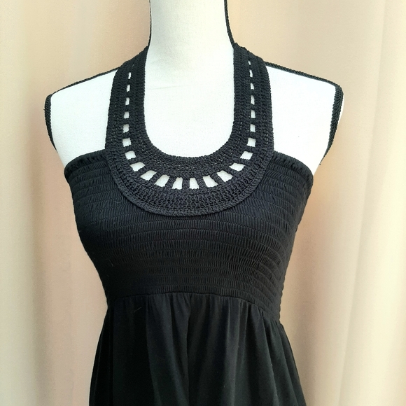 🛍 JUICY COUTURE - stunning/flattering- Black knit halter top - Picture 3 of 8